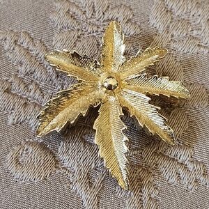 Sarah Cov Gold Leaf Brooch